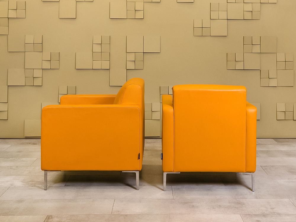 Мягкое кресло Herman Miller Кожа Оранжевый США  КНКО-12026