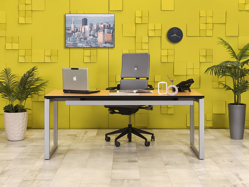 Стол для руководителя  Steelcase ЛДСП Ольха Германия  СРПЛ1-30016