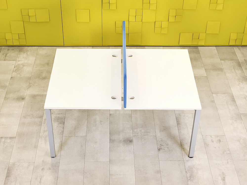 Комплект офисной мебели стол с тумбой  ЛДСП Белый  ГКБ-26115