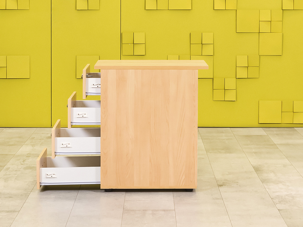 Офисная тумба приставная бук 4 ящика ТП4ЯВ-10046