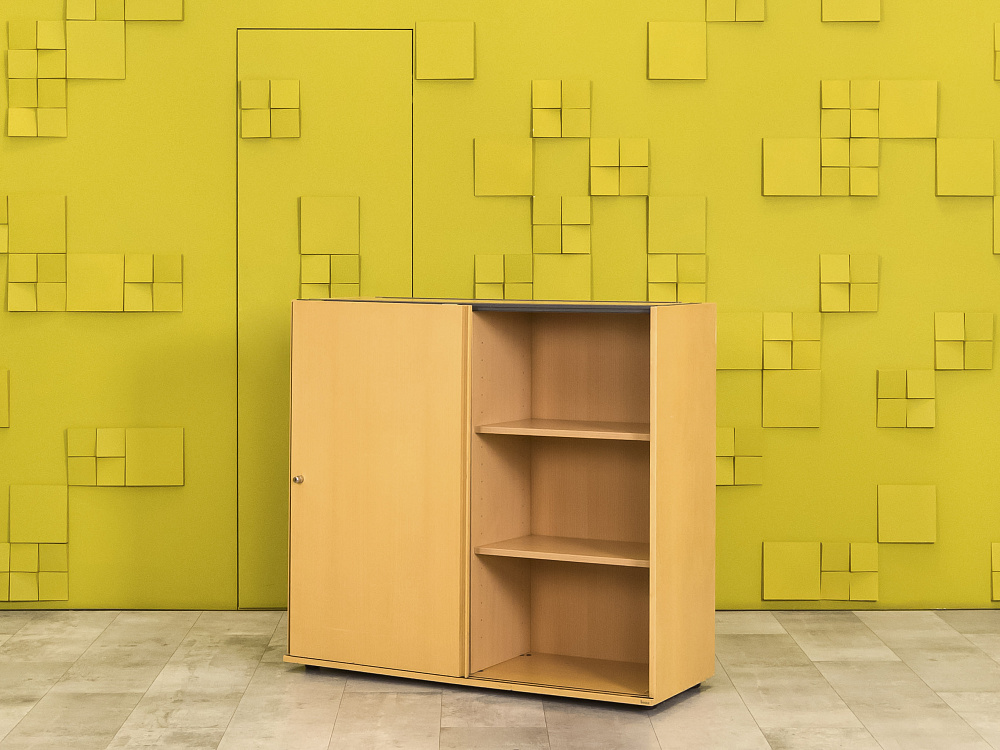 Шкаф для документов офисный  BENE ЛДСП Бук Австрия  ШД2ДВ3-03025