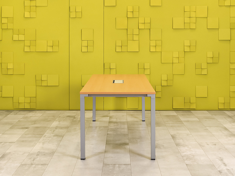 Офисный стол для переговоров Steelcase ЛДСП Ольха Франция  СГПЛ2-04026