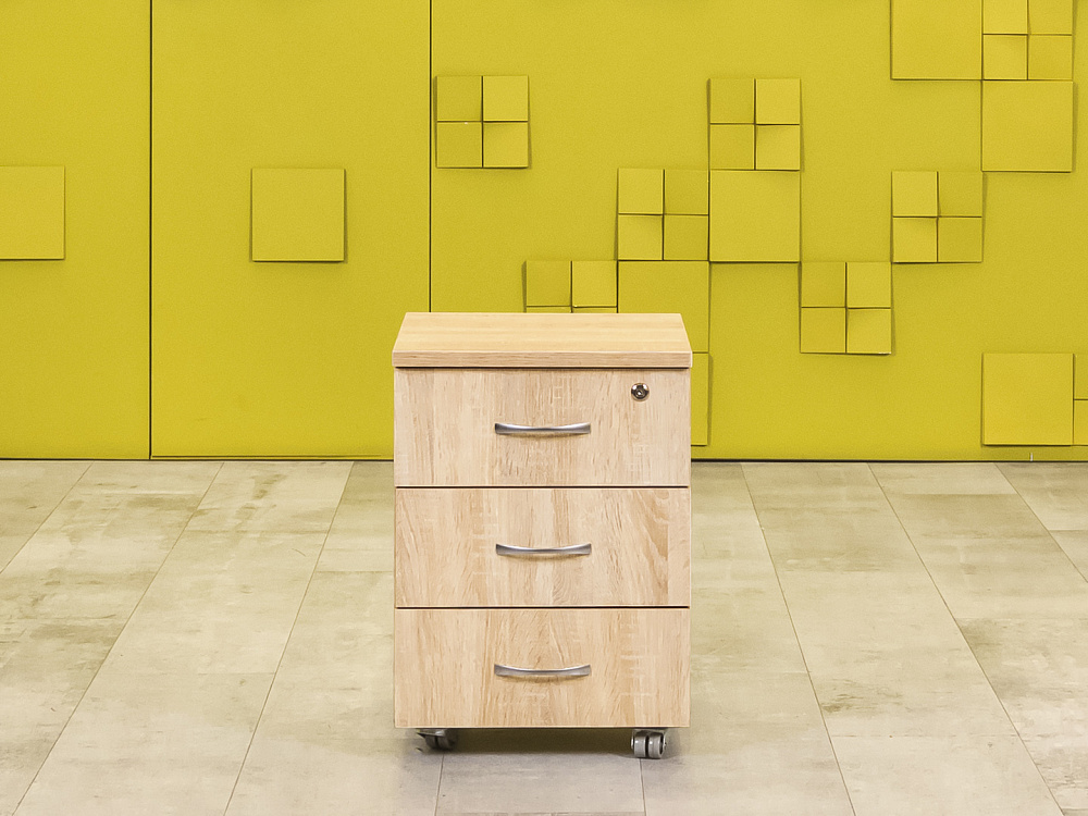 Офисная тумба выкатная  ЛДСП Дуб Сонома Россия  ТВ3ЯВ-26026