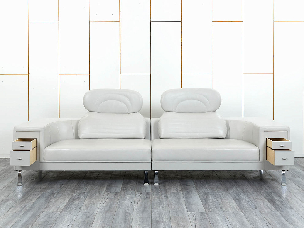 Офисный диван I4 Mariani Кожа Серый Limosine  (ДНКС-17094)