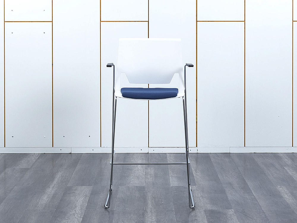 Барный стул Haworth Ткань Синий   (УДТН-20063)