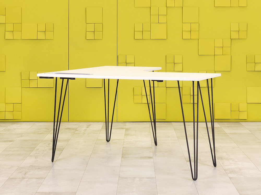 Офисный стол угловой  ЛДСП Белый   СПУБ2-24025