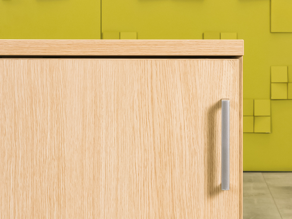 Офисная тумба для оргтехники  HAWORTH ЛДСП Зебрано Германия  ТО2ДЗ-29105