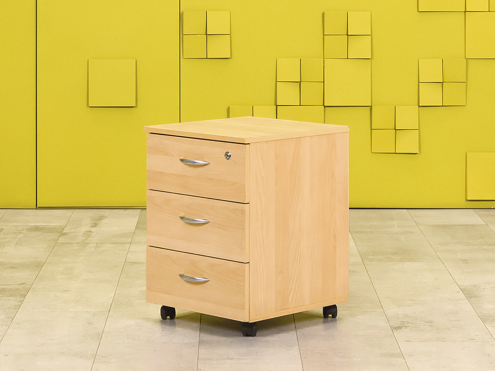 Офисная тумба выкатная ЛДСП Бук  ТВ3ЯВ-30036