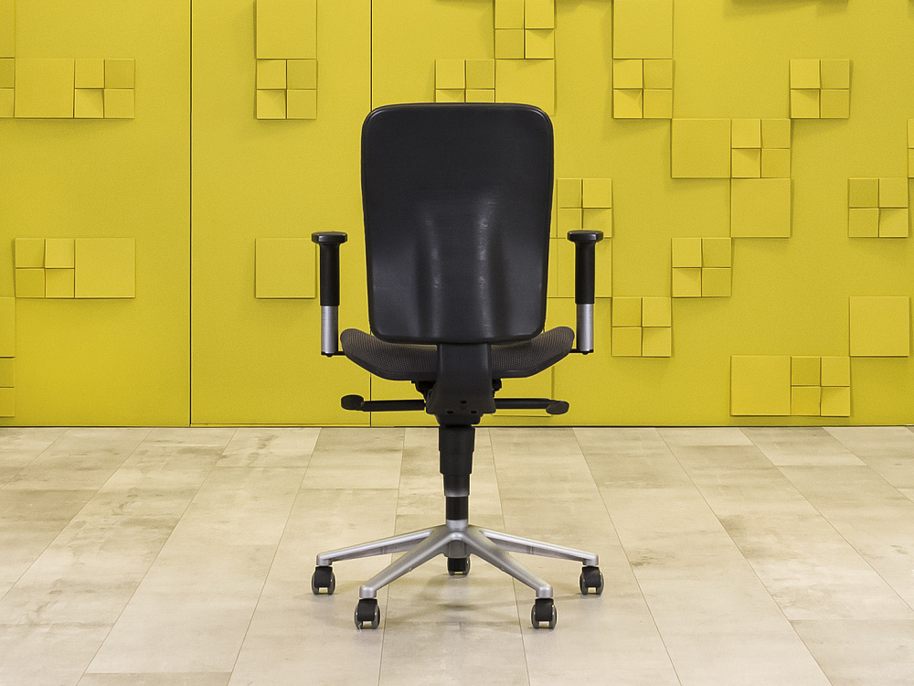 Офисное кресло для персонала на колесах Ткань Серый Импорт_КПТС-250324