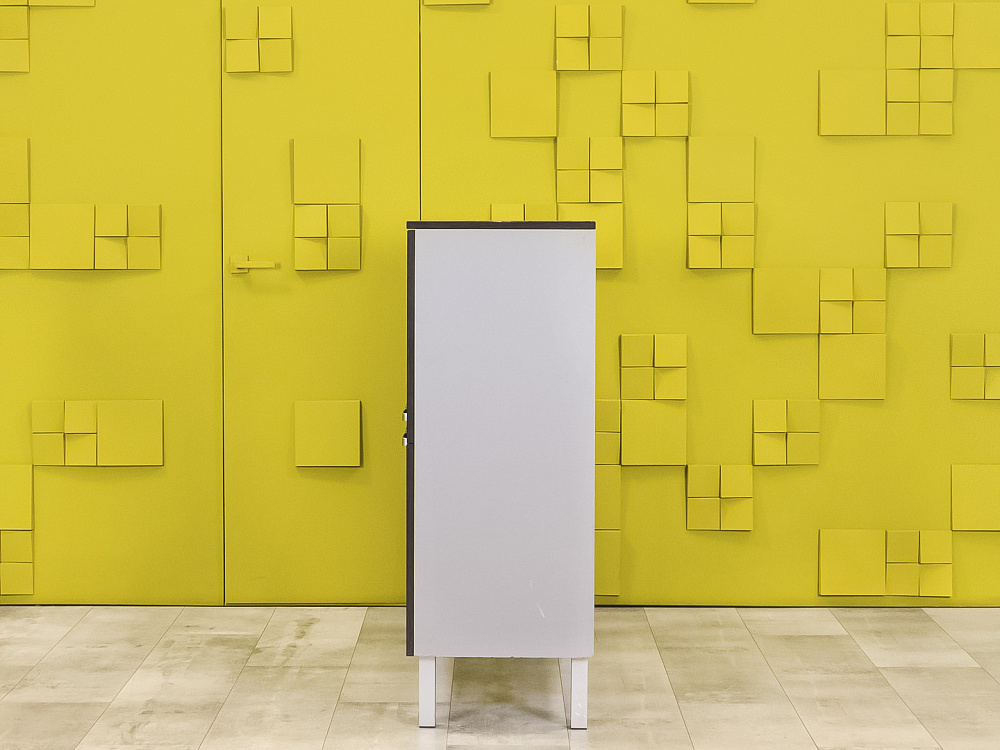 Шкаф для документов офисный Sinetica 1000x440x1210 Закрытый ЛДСП Венге; Серый Импорт_ШД4ДЕ-070823
