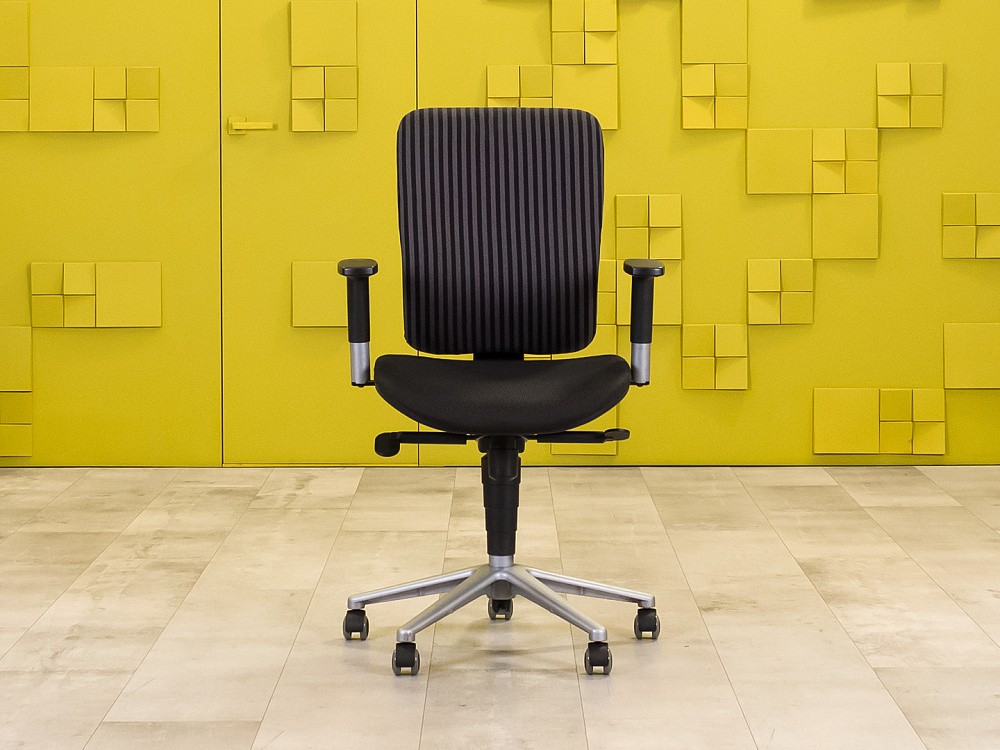 Офисное кресло для персонала на колесах Ткань Серый Россия_КПТС1-250324