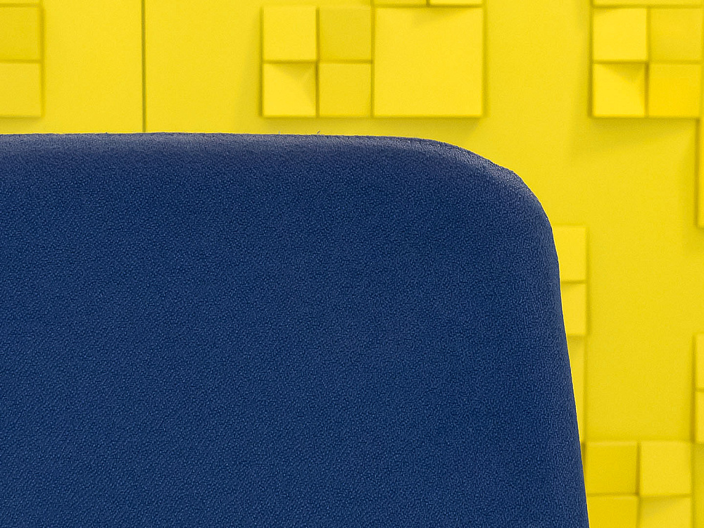 Офисное кресло для персонала на колесах Steelcase Ткань Синий Франция_КПТН-250124