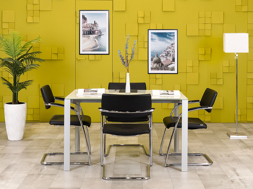 Обеденный стол Стекло Белый Импорт  СГПБ-231223