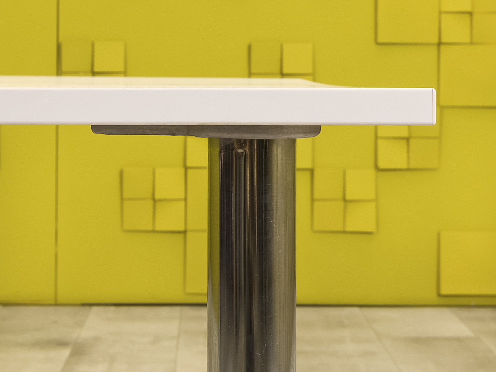 Офисный стол прямой ЛДСП Белый  СППБ1-03046