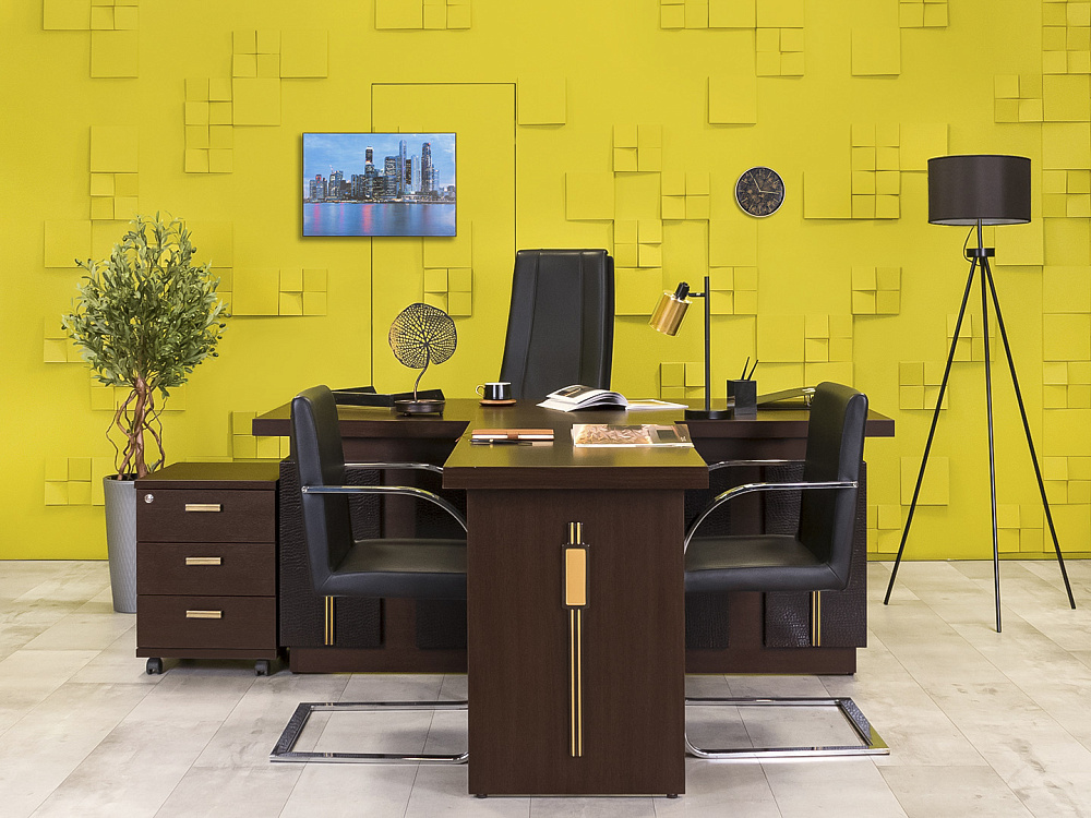 Кабинет руководителя Chicago Pointex ЛДСП Венге Россия_КРЕ-030924