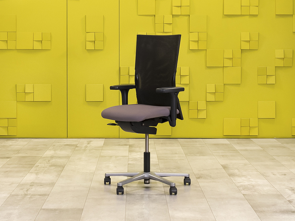 Офисное кресло для персонала на колесах Comforto HAWORTH Ткань Серый США_КПТС-051223