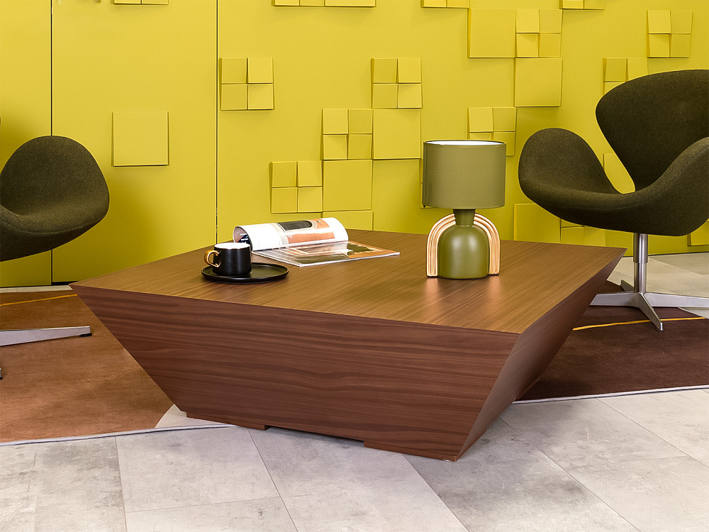 Журнальный столик 1000x1000x400 ЛДСП Орех Импорт_СЖПХ-290923