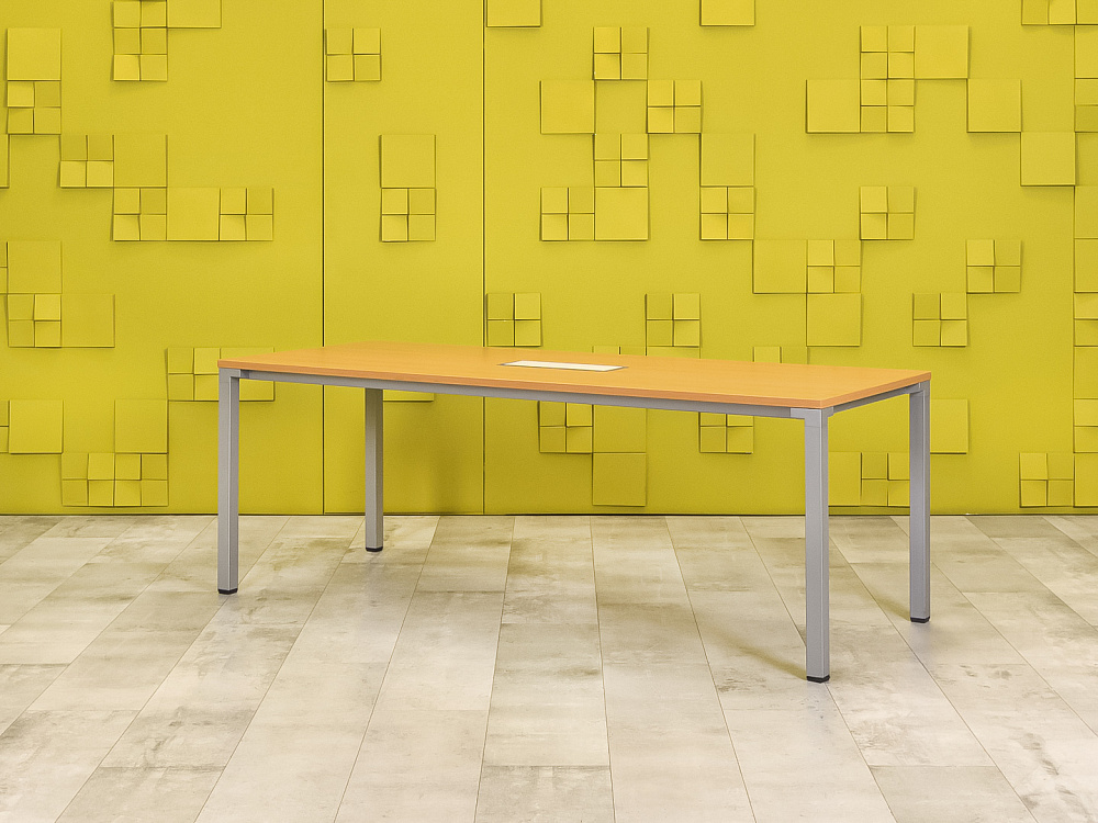 Офисный стол для переговоров Steelcase ЛДСП Ольха Франция  СГПЛ2-04026