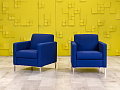 Комплект из 2-х мягких кресел Herman Miller 740x770 Ткань Синий США_КНТНК-160924