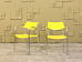 Конференц кресло для переговорной на ножках AMAT-3 Пластик Жёлтый Испания_КНПЖ-060823