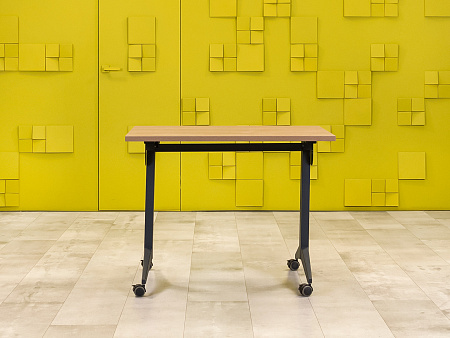 Офисный стол прямой 1000x720 ДСП Зебрано Россия_СППЗ-15072