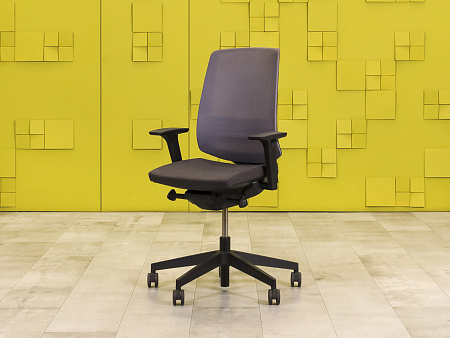 Офисное кресло для персонала на колесах Profim Ткань Серый Польша  КПТС-18075