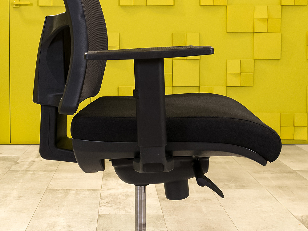 Офисное кресло для персонала на колесах Sitland Ткань Чёрный; Серый Италия_КПТЧ-140824