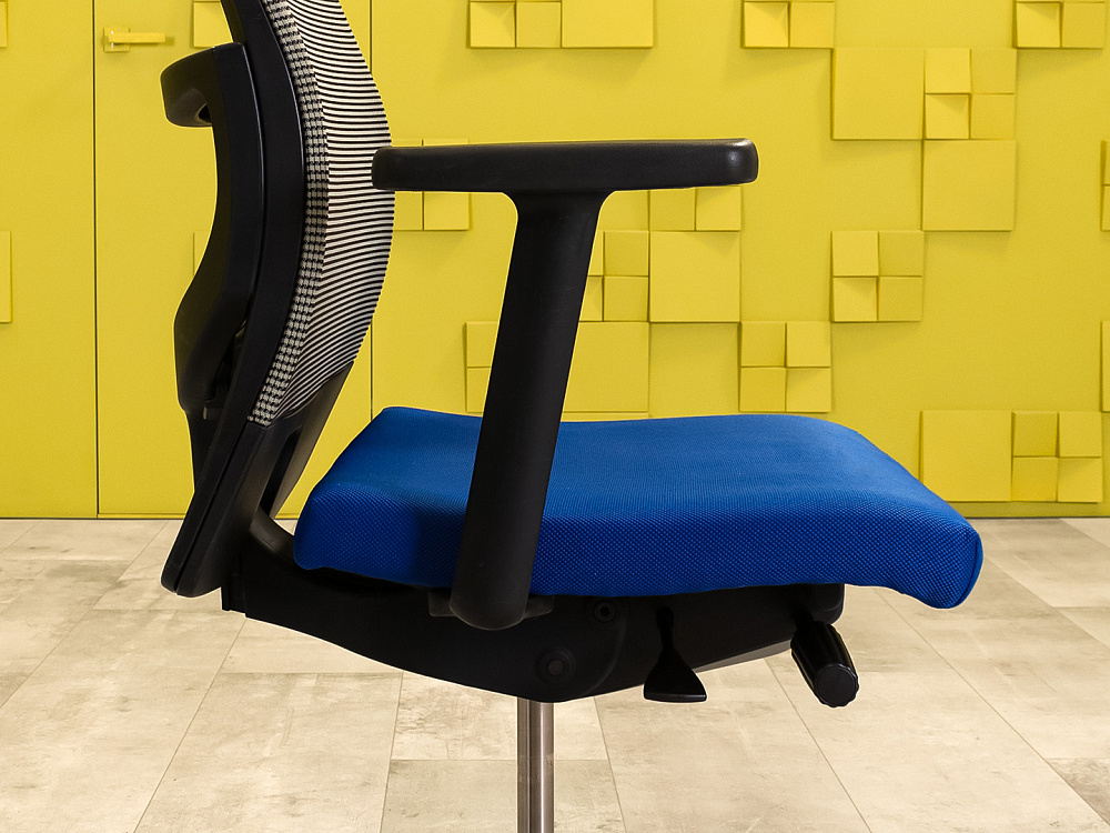 Офисное кресло для персонала на колесах HAWORTH Ткань Синий США_КПТН1-260224