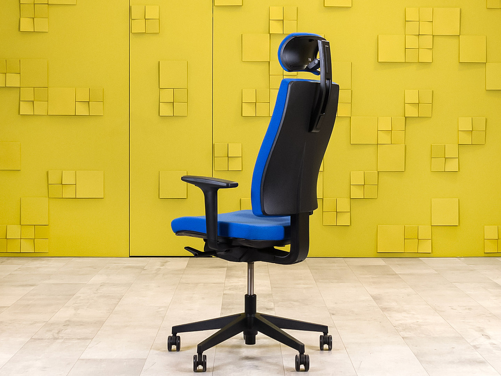 Офисное кресло руководителя на колесах ORGSPACE Ткань Синий Импорт_КРТН-201123