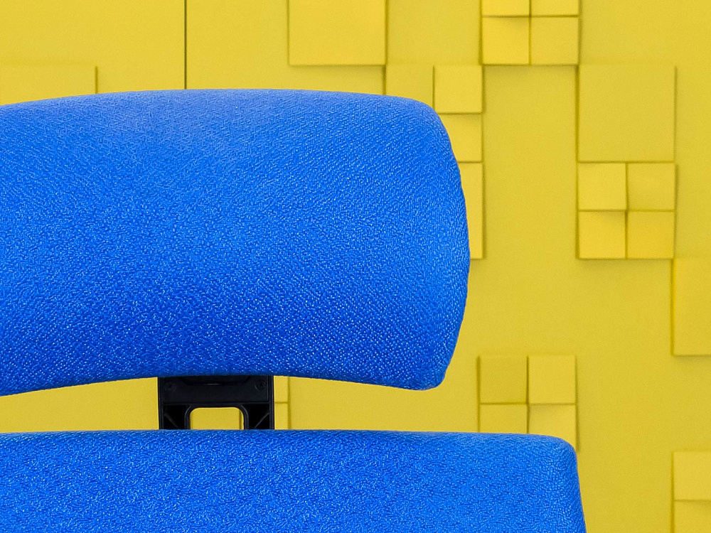 Офисное кресло руководителя на колесах ORGSPACE Ткань Синий Импорт_КРТН-201123