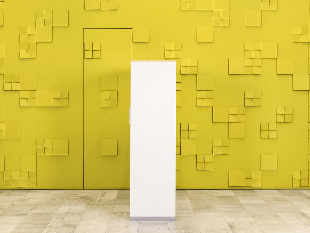 Шкаф для документов офисный Steelcase ЛДСП Белый Франция  ШД2ДБ1-04026