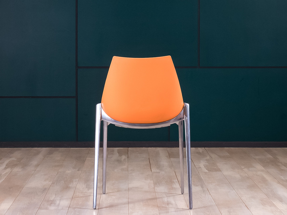 Конференц кресло для переговорной на ножках Hoop Пластик Оранжевый; Зелёный Италия_УНПО-26110