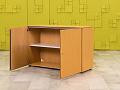 Офисная тумба для оргтехники BENE 1200x450x830 ЛДСП Ольха Распашные дверки Австрия_ТО2ДЛ2-050923