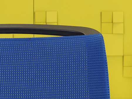 Офисное кресло для персонала на колесах Steelcase Ткань Синий Франция_КПТН-011023