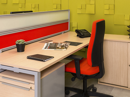 Комплект офисной мебели  HAWORTH ЛДСП Зебрано Германия  ГКЗ2-29105