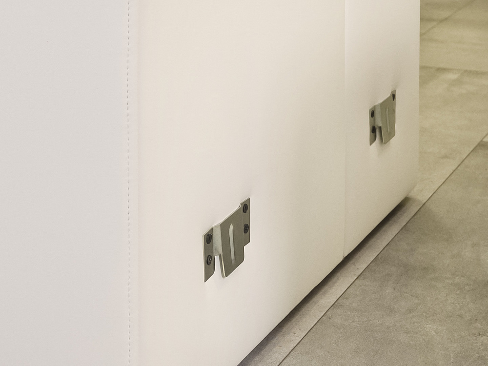 Офисный диван Кожзам Белый Россия  ДНКБ-20016