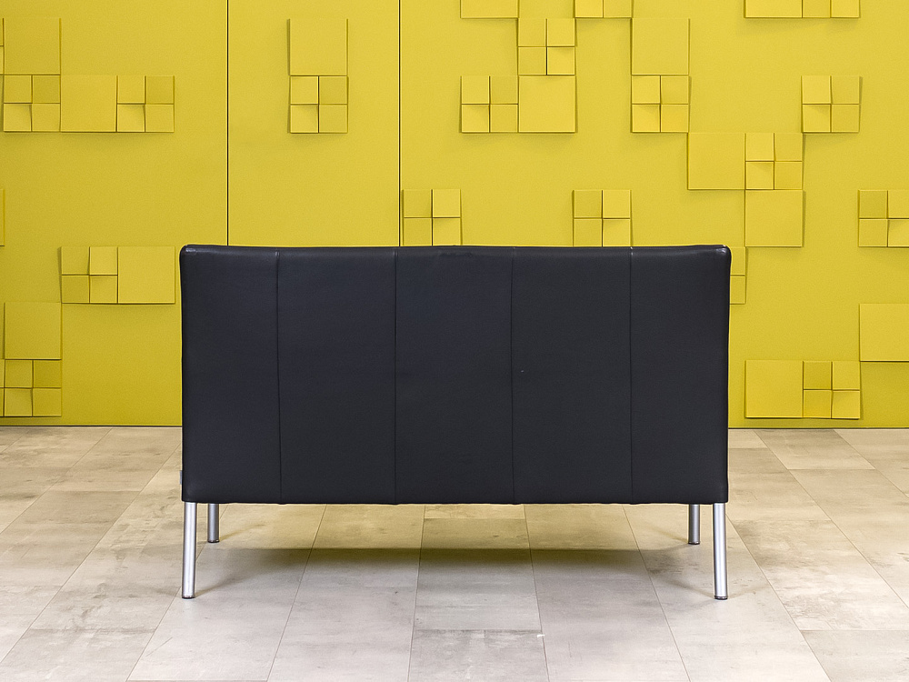 Комплект мягкой мебели WALTER KNOLL 1300x690 Кожа Чёрный Германия_ДНКЧК-190124