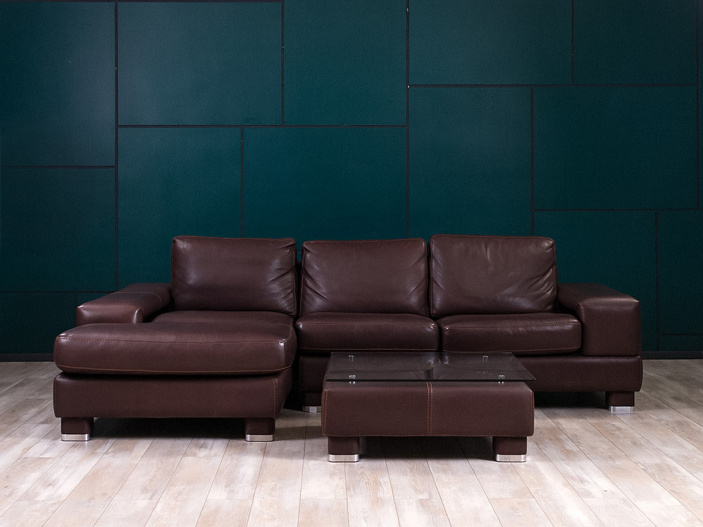 Комплект мягкой мебели  GAMMA ARREDAMENTI 2560x1700 Кожа Коричневый Италия_ДНКК-220423