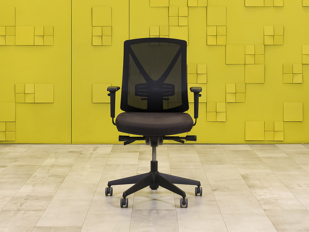 Офисное кресло для персонала на колесах MIRO-3 Ткань Серый; Чёрный Китай_КПТС-141124