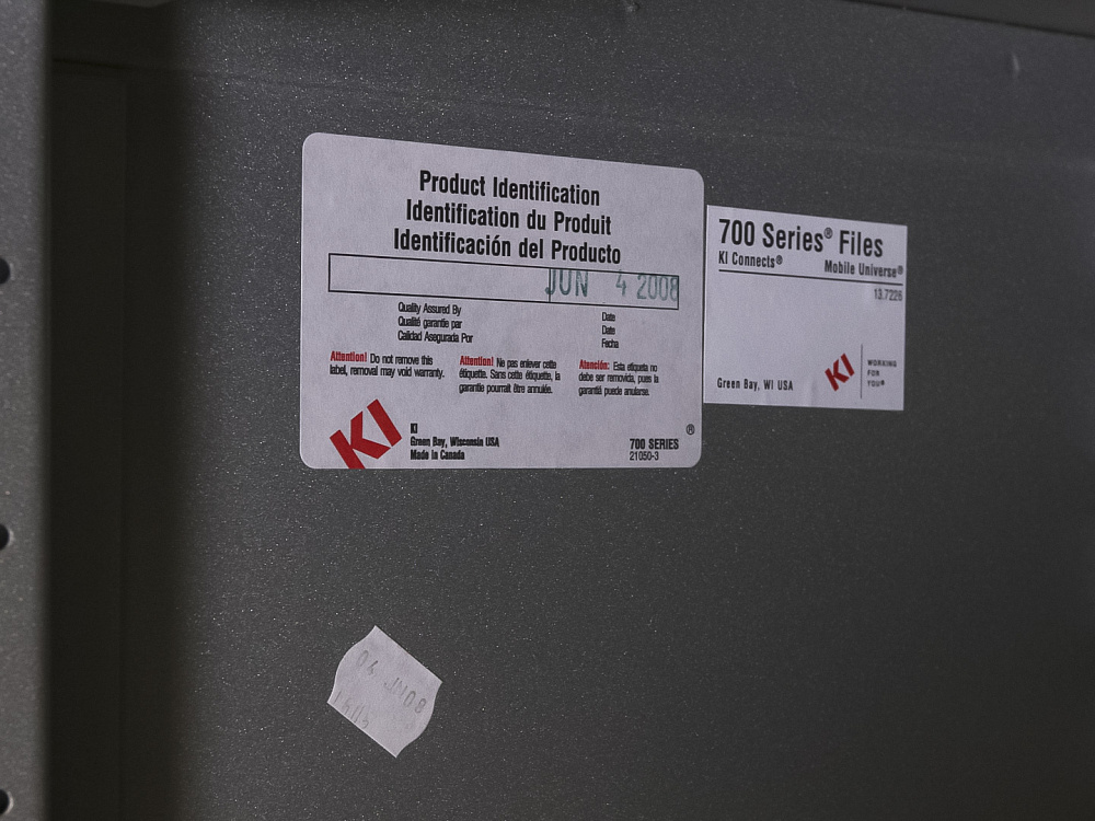 Картотека  Herman Miller Металл Серый США  ШД2ЯМ-05024