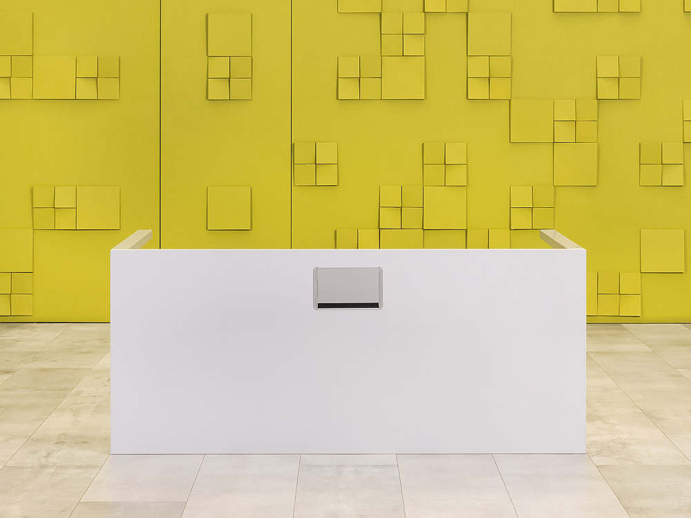 Офисный стол прямой  HAWORTH ЛДСП Серый США  СППС-29105