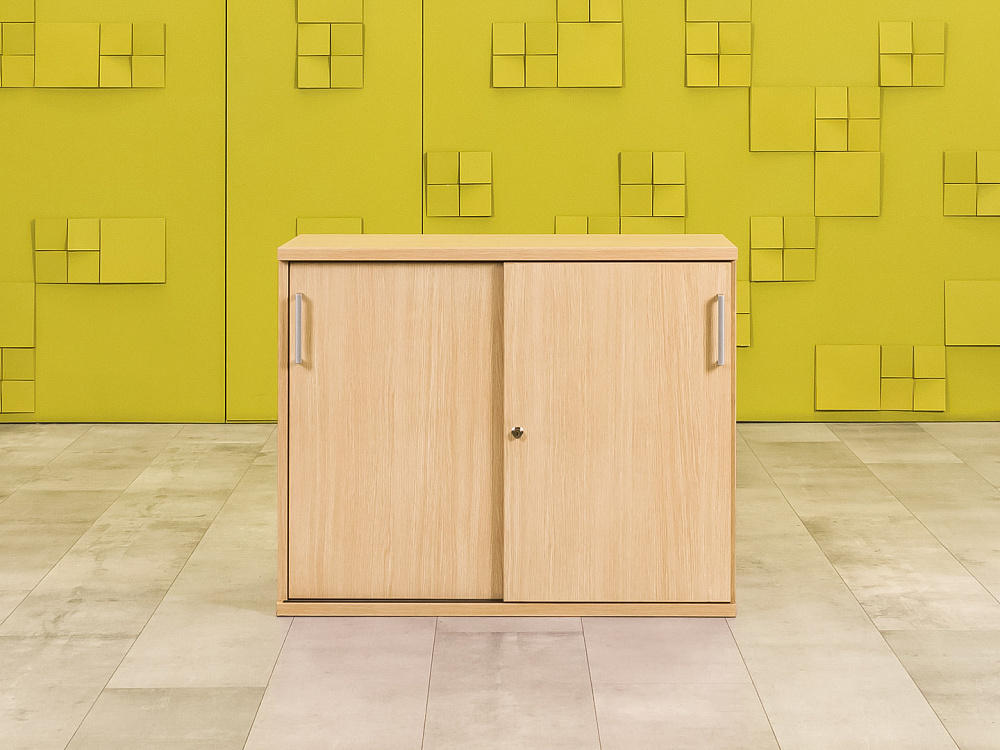 Офисная тумба для оргтехники  HAWORTH ЛДСП Зебрано Германия  ТО2ДЗ-29105