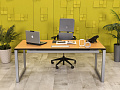 Стол для руководителя  Steelcase ЛДСП Ольха Германия  СРПЛ1-30016