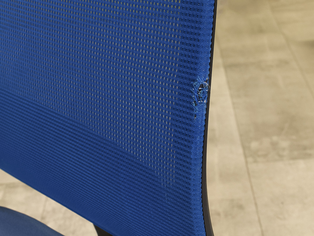 Офисное кресло для персонала на колесах Steelcase Ткань Синий Франция_КПТН-011023