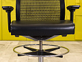 Офисное кресло для персонала на колесах Steelcase Кожа Чёрный Франция_КПКЧ-290922