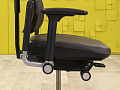 Офисное кресло руководителя на колесах Please 2 Ergonomik Steelcase Кожа Серый Франция  КРКС-03035