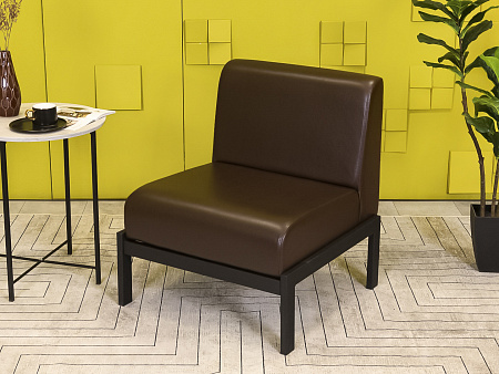 Мягкое кресло Лофт Сандра Кожзам Коричневый Россия  КНКК-18036