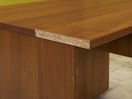 Офисный стол угловой  ЛДСП Орех  СПУХ-01125