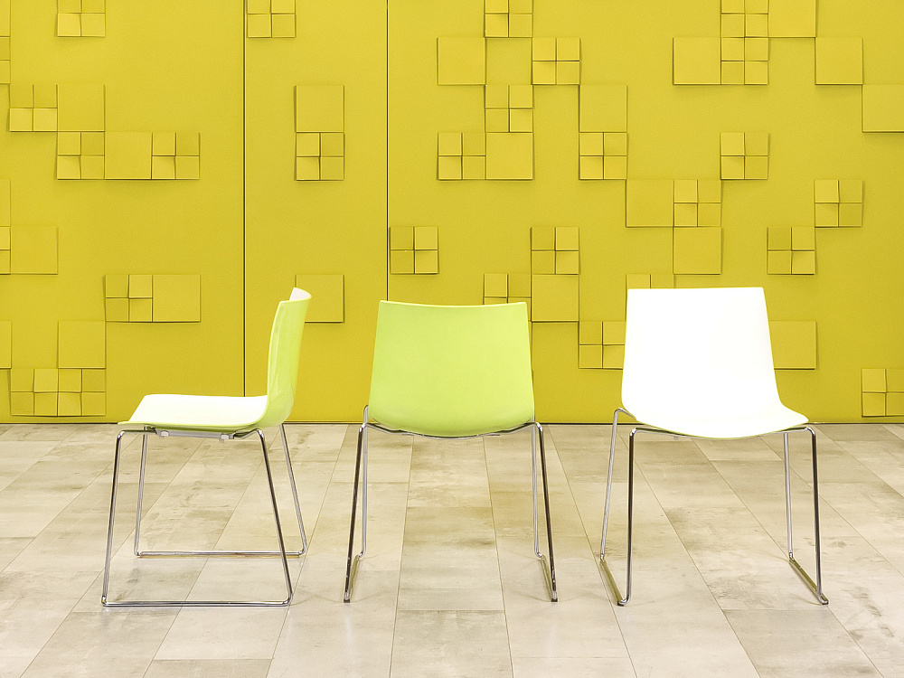 Офисный стул  Pedrali Пластик Белый Италия  УДПЗ-04026