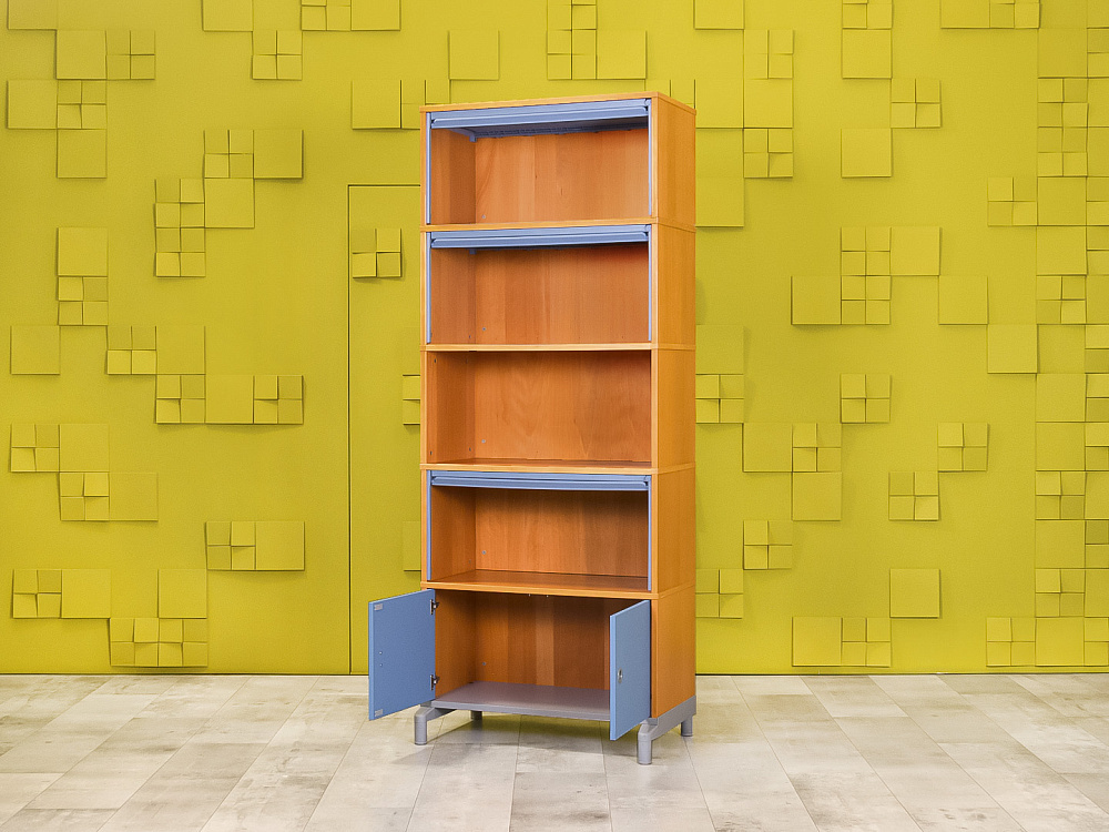 Шкаф для документов офисный IKEA ЛДСП Синий Швеция  ШДКН3-20025